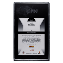 Baker Mayfield SGC 10 2018 Panini Instant Rookie RC #1/ 576 Card #1