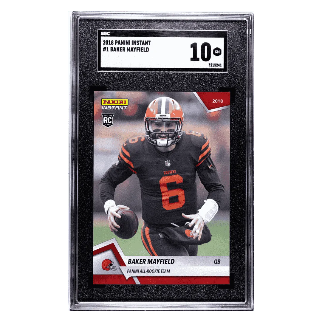 Baker Mayfield SGC 10 2018 Panini Instant Rookie RC #1/ 576 Card #1