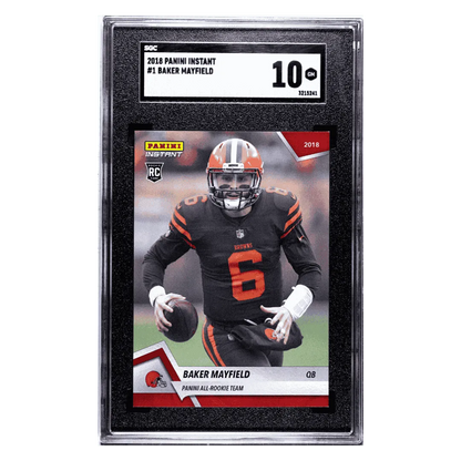 Baker Mayfield SGC 10 2018 Panini Instant Rookie RC #1/ 576 Card #1