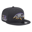 Baltimore Ravens 2024 NFL Draft New Era Grey 9FIFTY Adjustable Snapback Hat