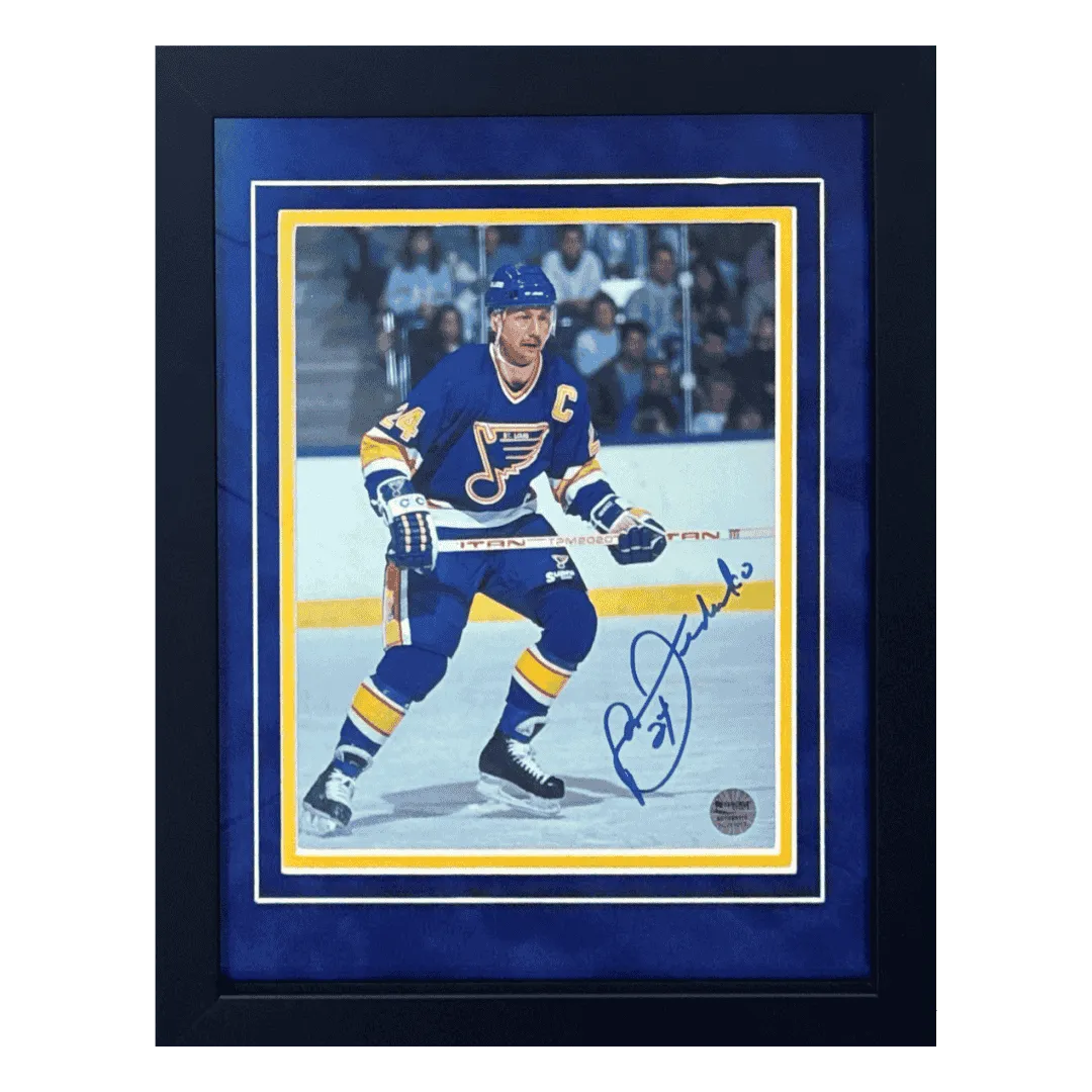 Bernie Federko St Louis Blues Autographed Framed 8x10 Photo - Fan Cave COA