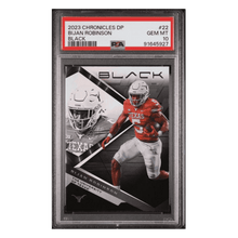 Bijan Robinson PSA 10 2023 Panini Chronicles Draft Picks Black Card #22