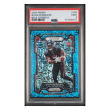 Bijan Robinson PSA 9 2023 Panini Prizm Blue Sparkle Rookie RC #d/ 96 Card #305