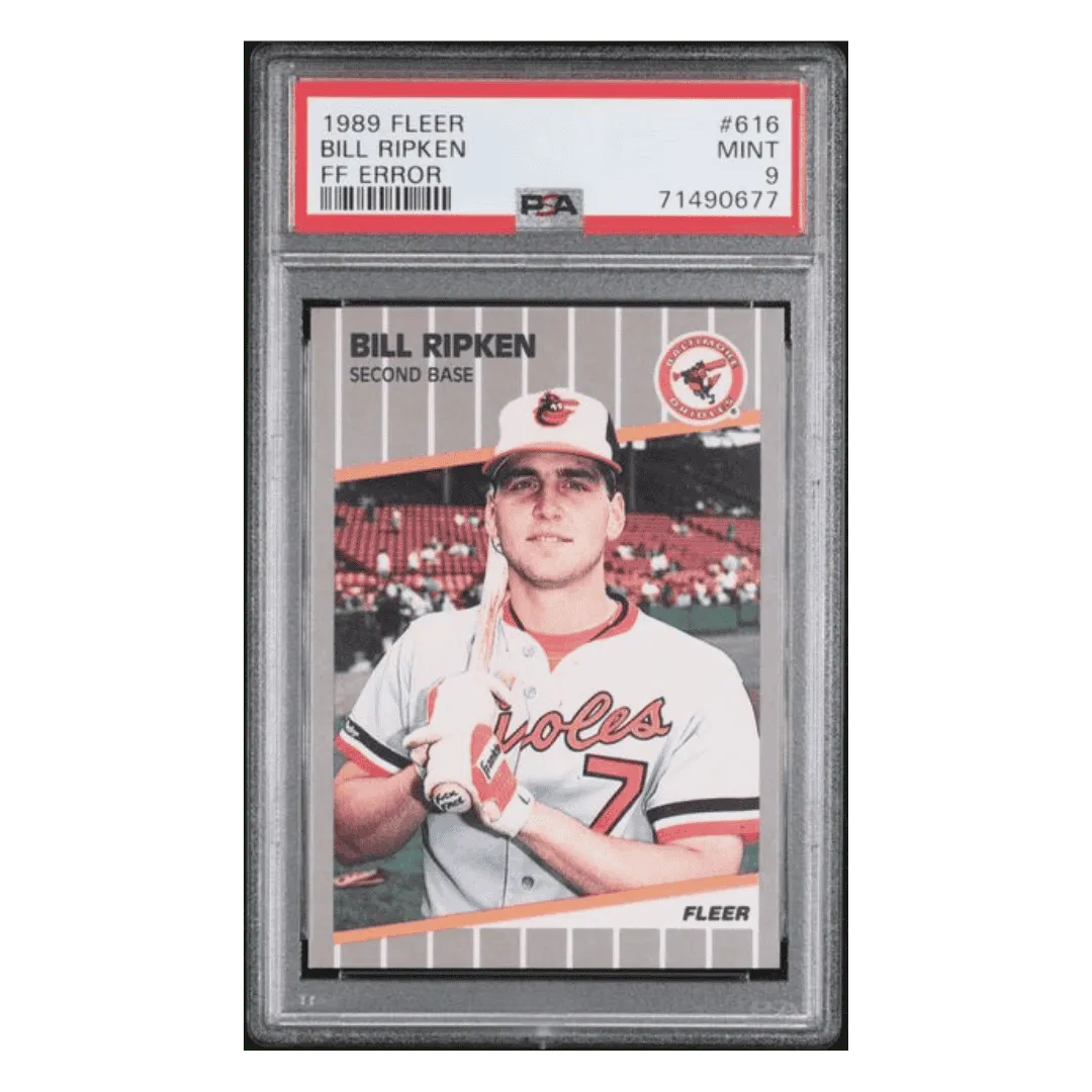 Bill Ripken PSA 9 1989 Fleer FF Error Card #616