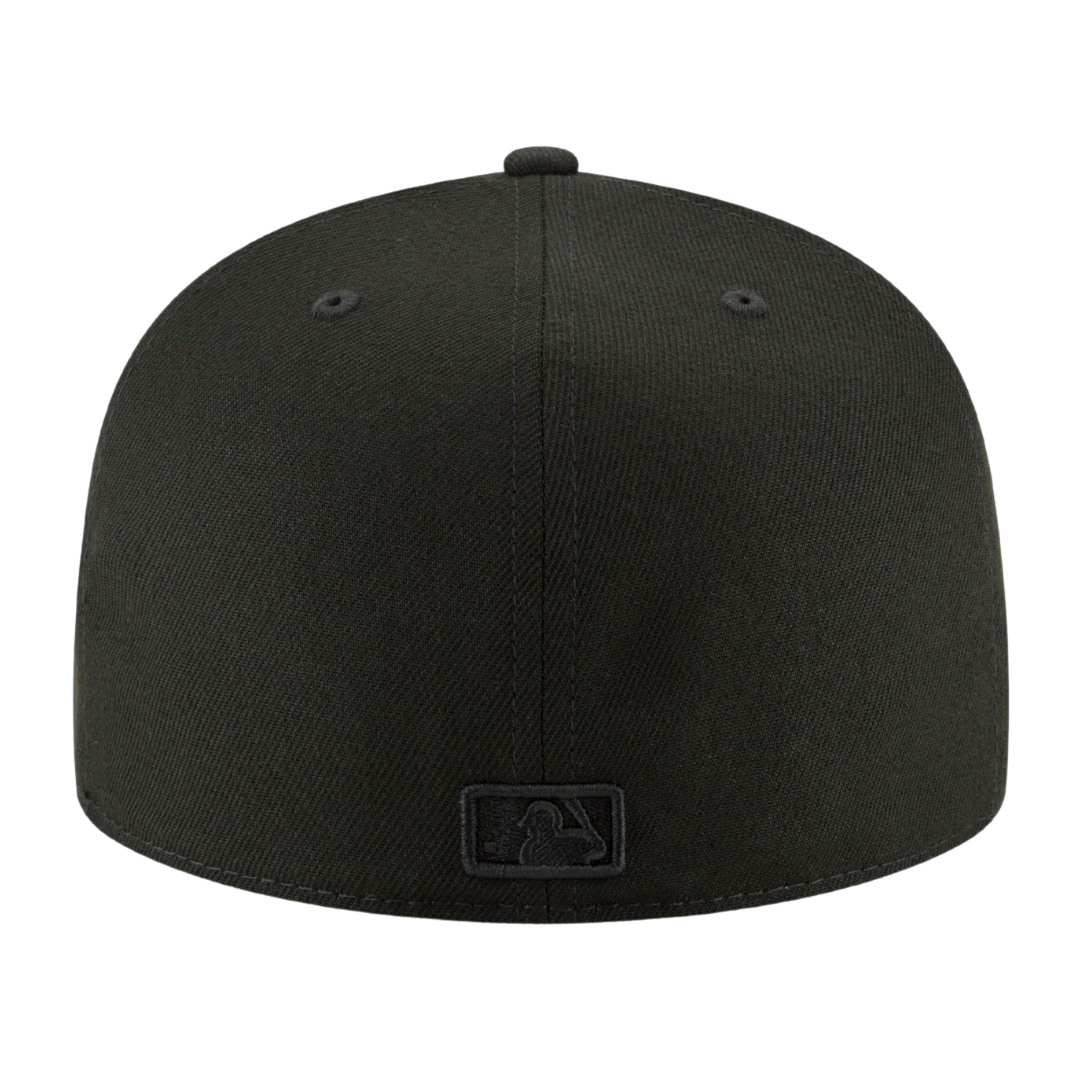 St Louis Cardinals STL Black on Black New Era 59FIFTY Fitted Hat