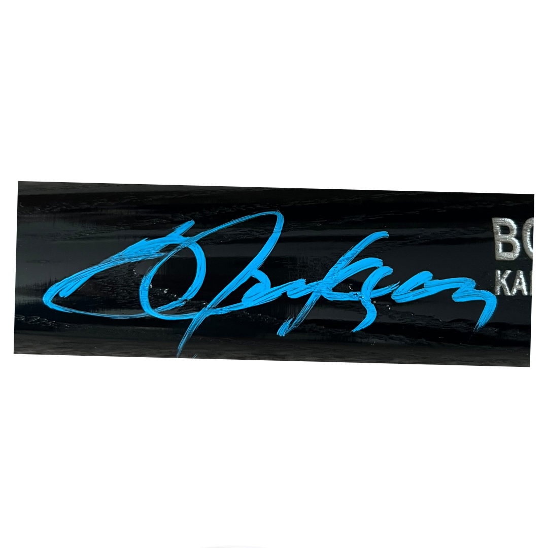 Bo Jackson Kansas City Royals Autographed Black Rawlings Pro Model Bat- Beckett COA