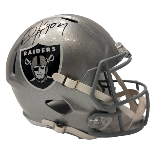 Bo Jackson Las Vegas Raiders Autographed Full Size Speed Rep Helmet - Beckett COA