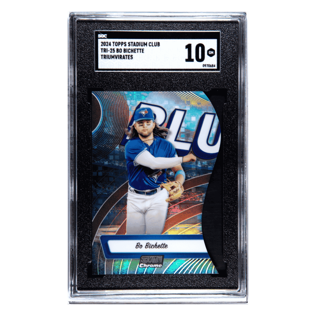 Bo Bichette SGC 10 2024 Topps Stadium Club Triumvirates Card #TRI-25