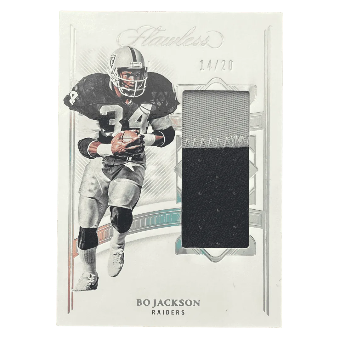Bo Jackson 2022 Panini Flawless Patch #d /20 Card #P-BJ