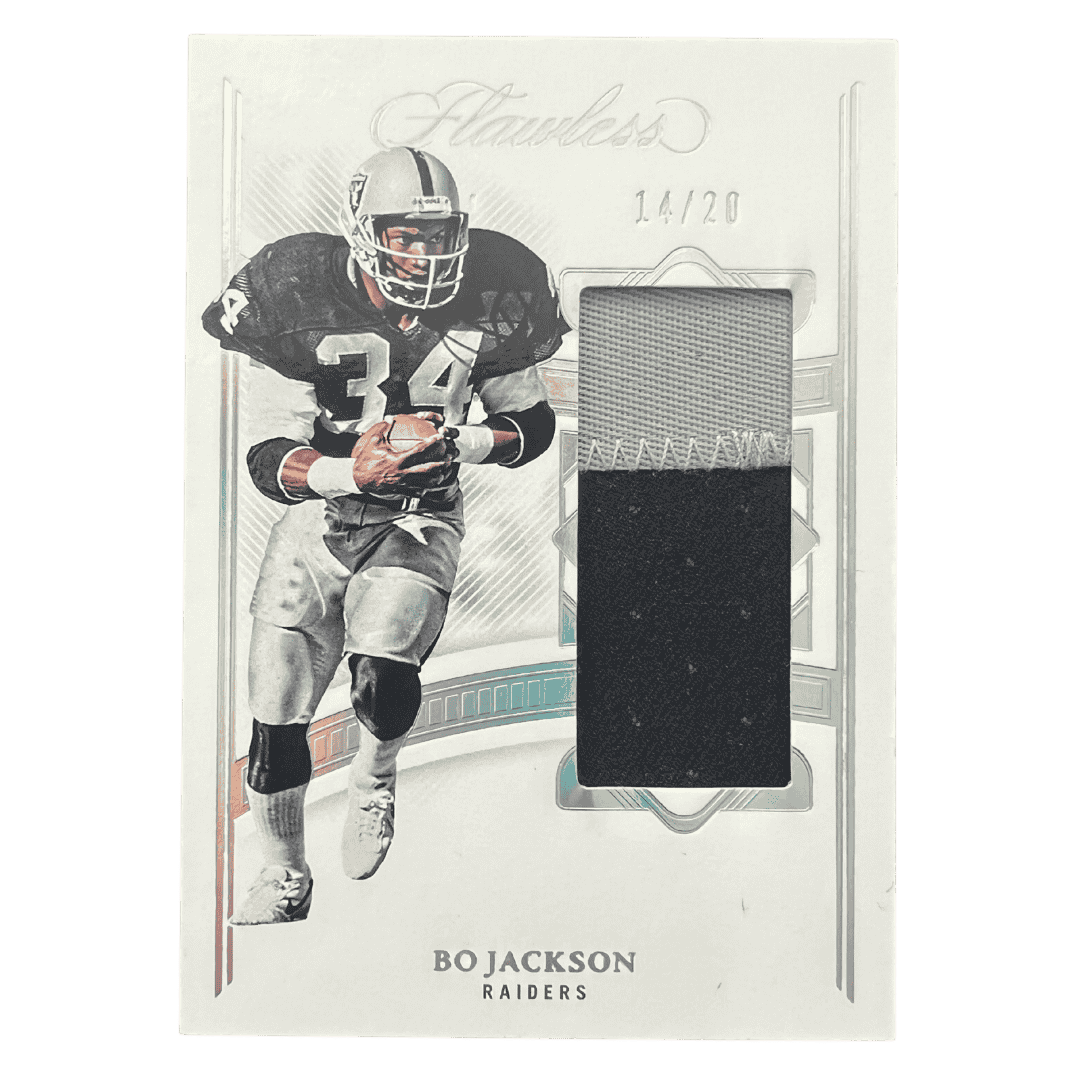 Bo Jackson 2022 Panini Flawless Patch #d /20 Card #P-BJ