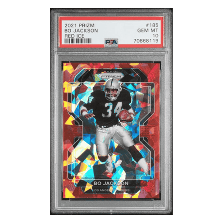 Bo Jackson PSA 10 2021 Panini Prizm Red Ice Card #185