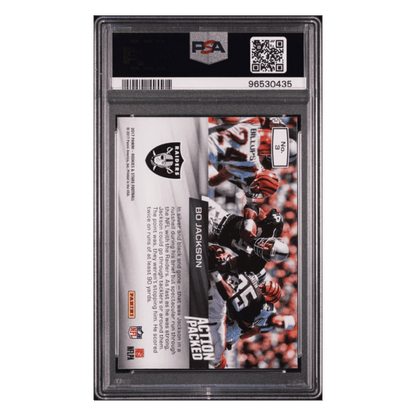 Bo Jackson PSA 9 2017 Panini Rookies & Stars Action Packed Platinum 1/1 Retro Card #3