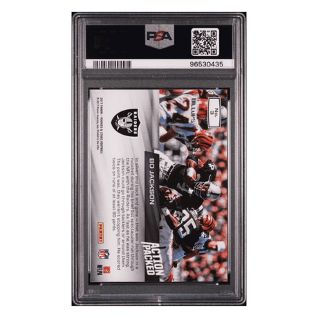 Bo Jackson PSA 9 2017 Panini Rookies & Stars Action Packed Platinum 1/1 Retro Card #3