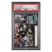 Bo Jackson PSA 9 2017 Panini Rookies & Stars Action Packed Platinum 1/1 Retro Card #3