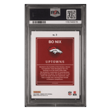 Bo Nix PSA 10 2024 Panini Donruss Optic Uptowns Rookie RC Card #3
