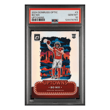 Bo Nix PSA 10 2024 Panini Donruss Optic Uptowns Rookie RC Card #3