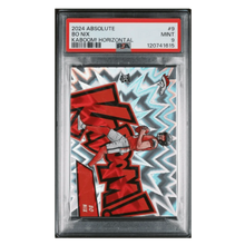Bo Nix PSA 9 2024 Panini Absolute Kaboom! Horizontal Rookie RC Card #9
