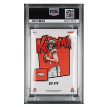 Bo Nix PSA 9 2024 Panini Absolute Kaboom! Horizontal Rookie RC Card #9