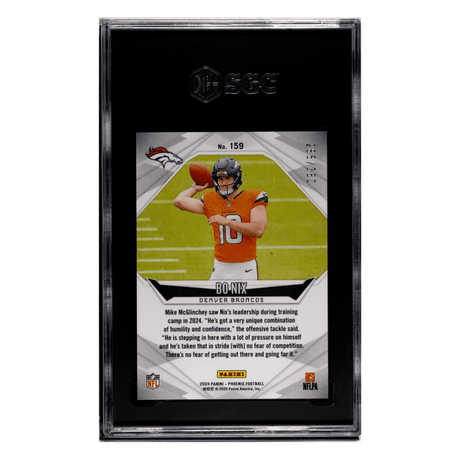 Bo Nix SGC 9.5 2024 Panini Phoenix Fire Burst #d/ 350 Card #159