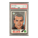 Bob Plager PSA 8 NEAR MINT 1969 Topps #13