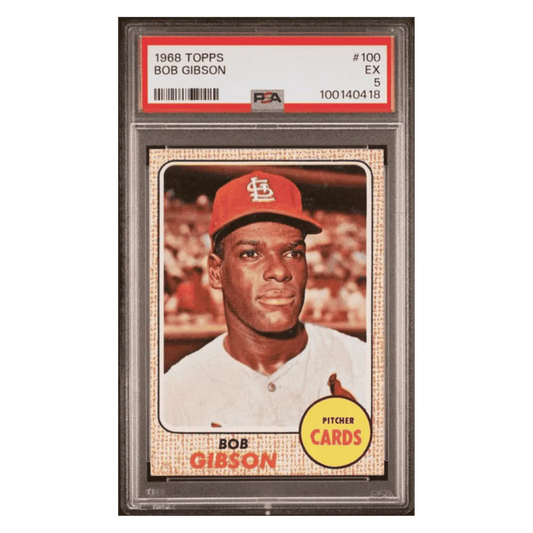 Bob Gibson PSA 5 1968 Topps Card #100