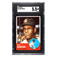 Bob Gibson SGC 5.5 1963 Topps Card #415