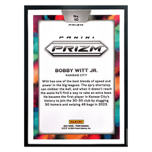 Bobby Witt Jr 2024 Panini Prizm Colorblast SSP Card #10
