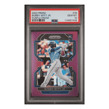 Bobby Witt Jr PSA 10 2022 Panini Prizm Purple Rookie RC Card #33