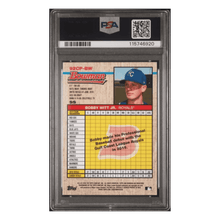 Bobby Witt Jr PSA 9 2020 Bowman Heritage Chrome Prospects Gold Refractor #d/50 Card #BW