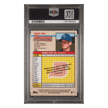 Bobby Witt Jr PSA 9 2020 Bowman Heritage Chrome Prospects Gold Refractor #d/50 Card #BW