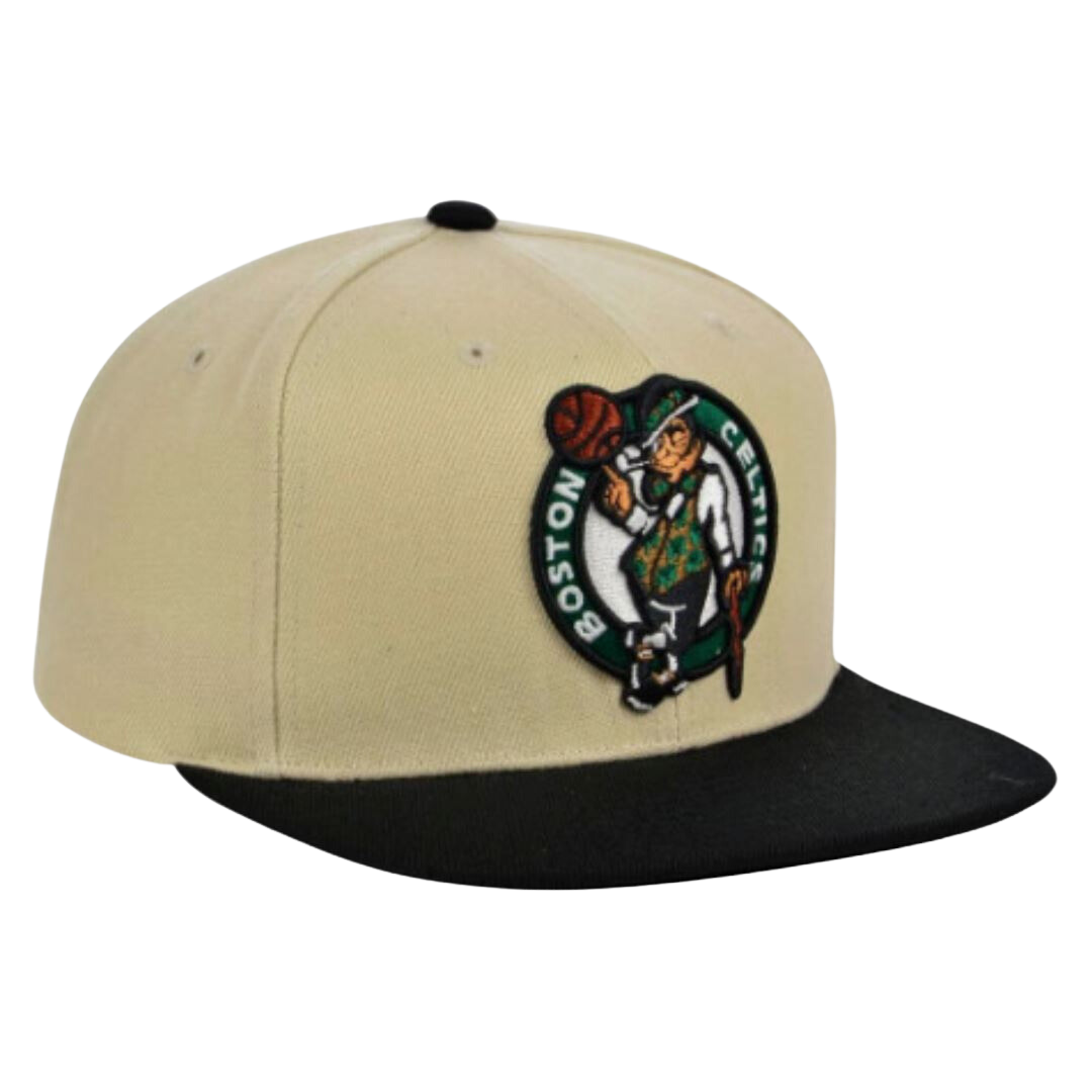 Boston Celtics Mitchell and Ness Two Tone Core Basic Snapback Hat