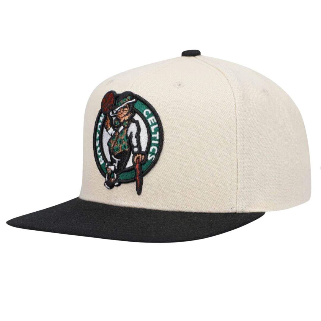 Boston Celtics Mitchell and Ness Two Tone Core Basic Snapback Hat