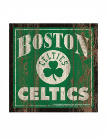 Boston Celtics Wooden Magnet 3" x 3"