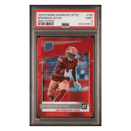 Brandon Aiyuk PSA 9 2020 Panini Donruss Optic Red Hyper Rated Rookie Card #169