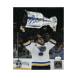 Brayden Schenn St Louis Blues Blue Autographed Stanley Cup Photo - JSA COA
