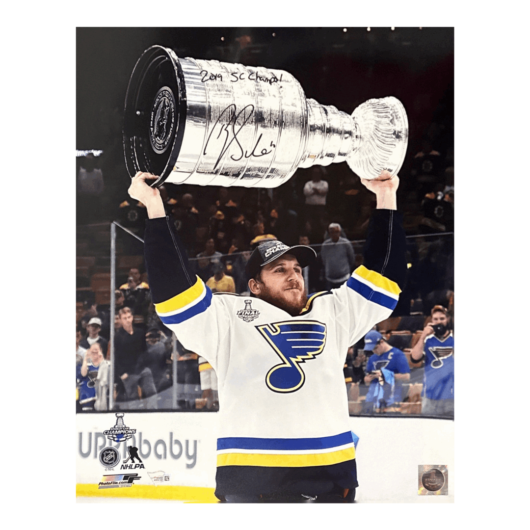 Brayden Schenn St Louis Blues Autographed 16x20 w/ "2019 SC Champs" Inscription - Fanatics COA