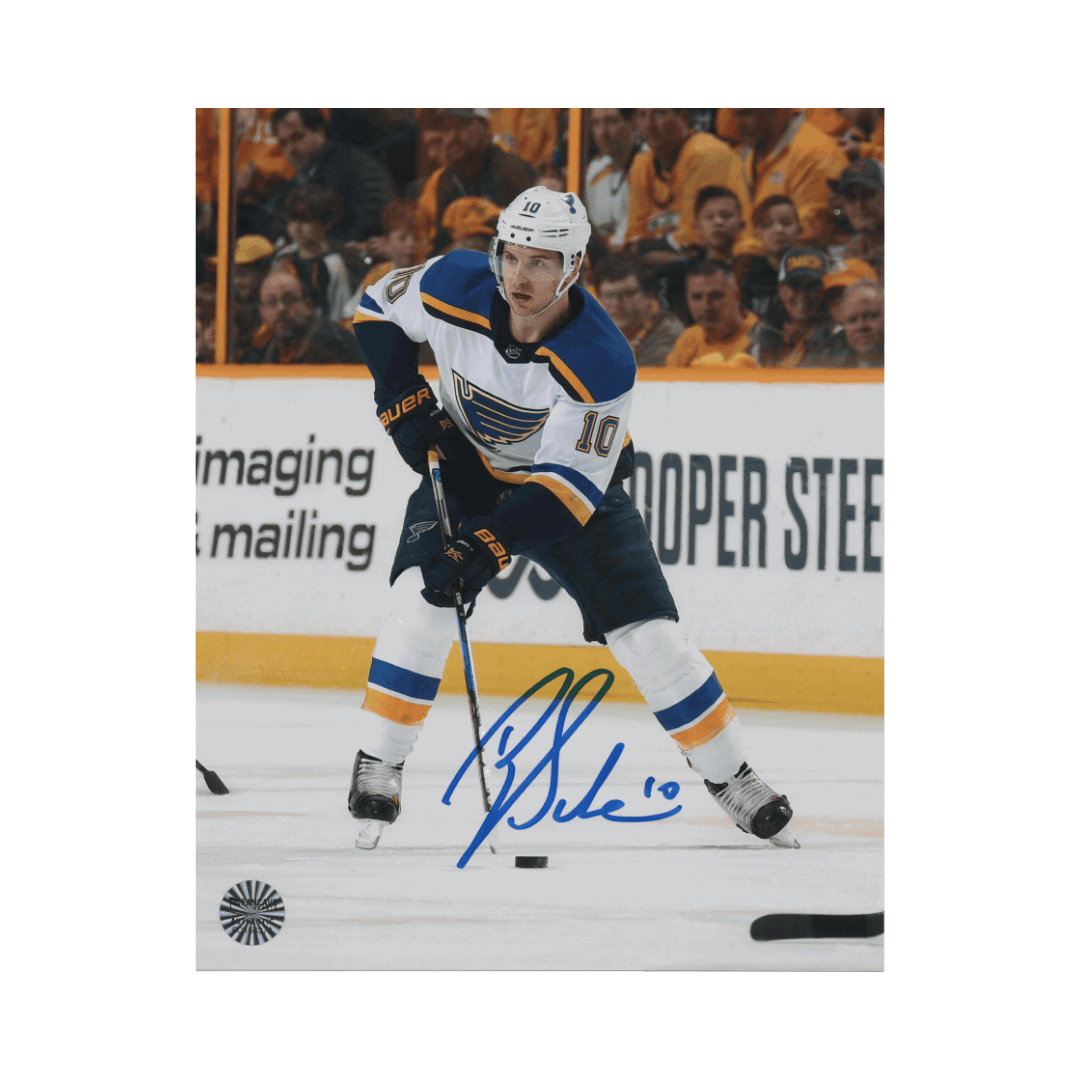 Brayden Schenn St Louis Blues Autographed Away 8x10 Photo - Fan Cave COA