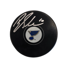 Brayden Schenn St Louis Blues Autographed Logo Puck - JSA COA