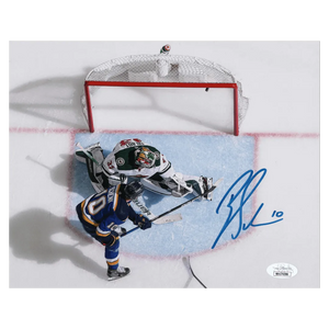 Brayden Schenn St Louis Blues Autographed Overhead 8x10 Photo - JSA COA