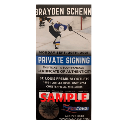Brayden Schenn St Louis Blues Autographed Scream 8x10 Photo - Fan Cave COA