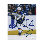 
Brayden Schenn St Louis Blues Autographed Shooting Photo - JSA COA