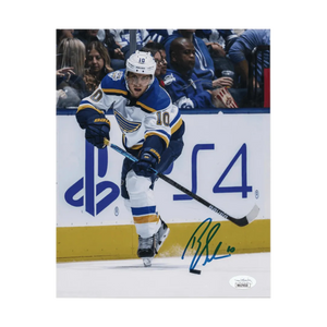 Brayden Schenn St Louis Blues Autographed Shooting 8x10 Photo - JSA COA