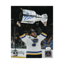 Brayden Schenn St Louis Blues Blue Autographed Stanley Cup Photo - JSA COA