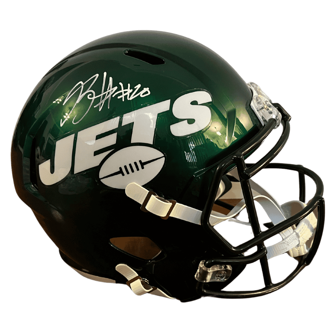 Breece Hall New York Jets Autographed F/S Speed Replica Helmet - Fanatics COA