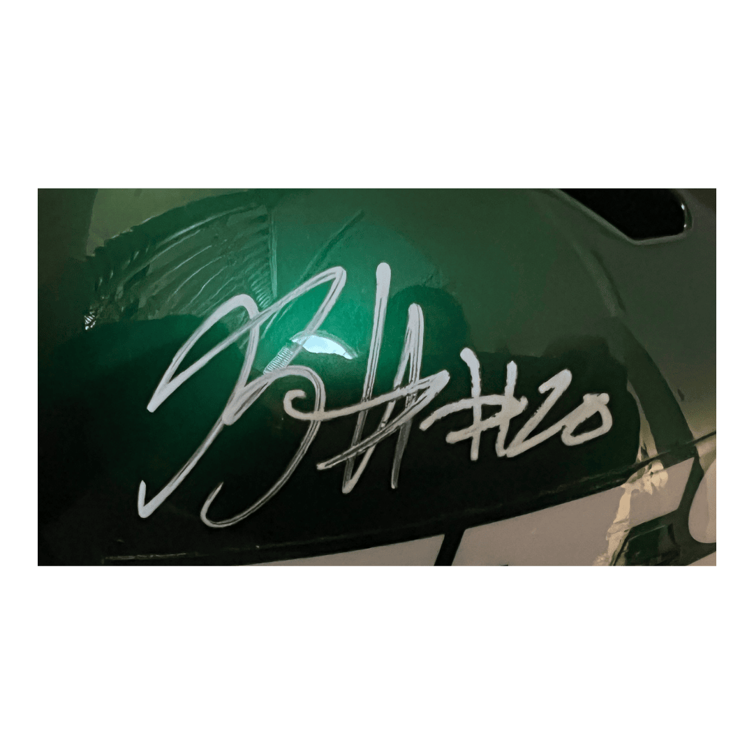 Breece Hall New York Jets Autographed F/S Speed Replica Helmet - Fanatics COA