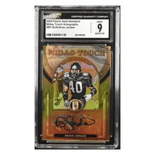 Brian Jordan CGC 9 2024 Panini Gold Standard Midas Touch Autographs #d/ 125 Card #MT-BJN