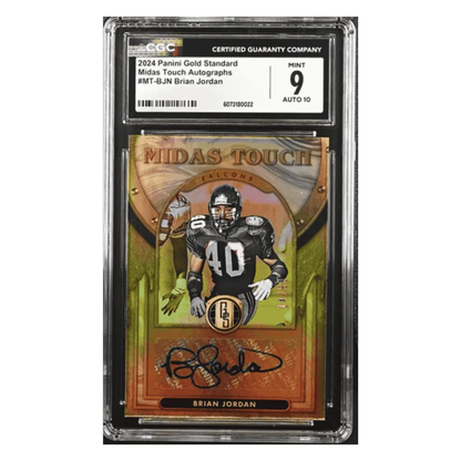 Brian Jordan CGC 9 2024 Panini Gold Standard Midas Touch Autographs #d/ 125 Card #MT-BJN