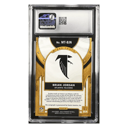 Brian Jordan CGC 9 2024 Panini Gold Standard Midas Touch Autographs #d/ 125 Card #MT-BJN