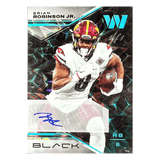Brian Robinson Jr 2023 Panini Black Autograph Platinum Rookie RC 1/1 Card #97