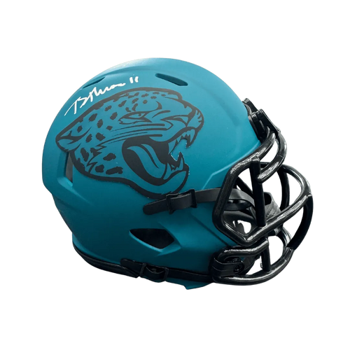 Brian Thomas Jr Jacksonville Jaguars Autographed Mini Rave Speed Helmet - Fanatics COA